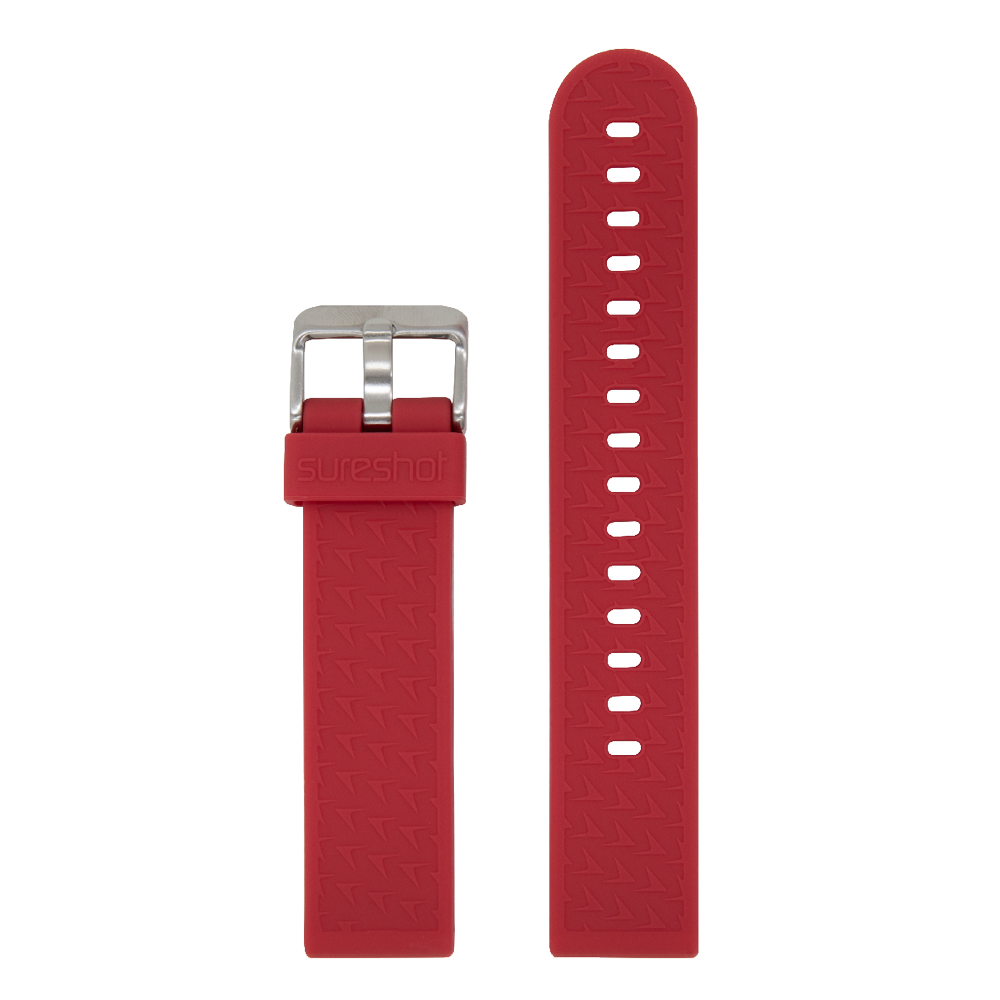 axis gps watch accessory band hero profile red