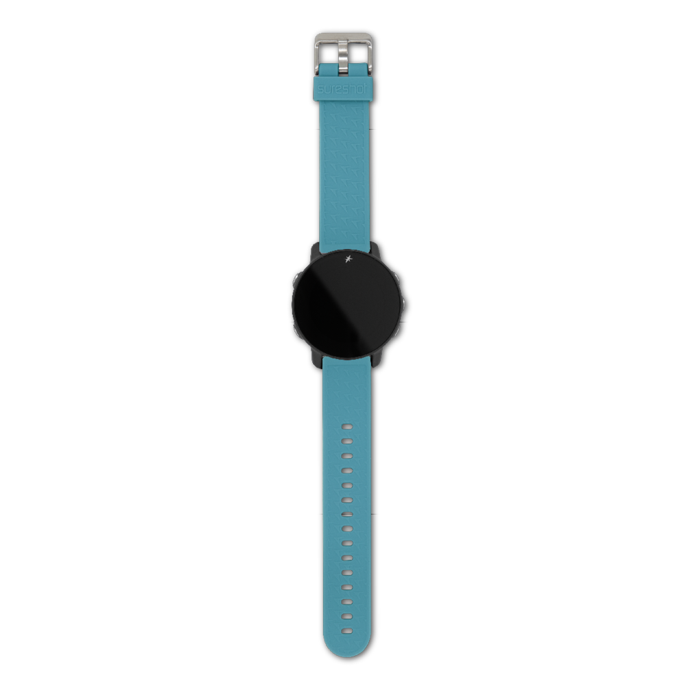 axis gps watch accessory band extended turquoise